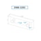 Hhip 6-1/8 in. L X 2 in. H X 1 in. Aluminum Soft Vise Jaw Set 3900-2293 - alternate 2